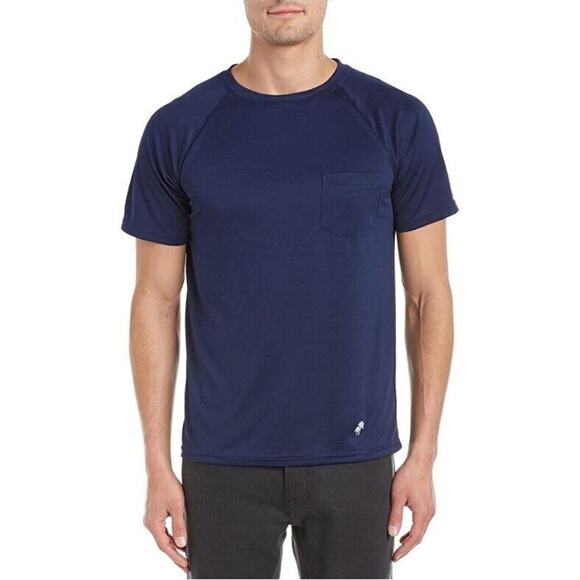 Trunks Surf & Swim Co Men's Navy Short Sleeve Beachwear UPF 20 Swim Shirt Size S - Picture 1 of 1